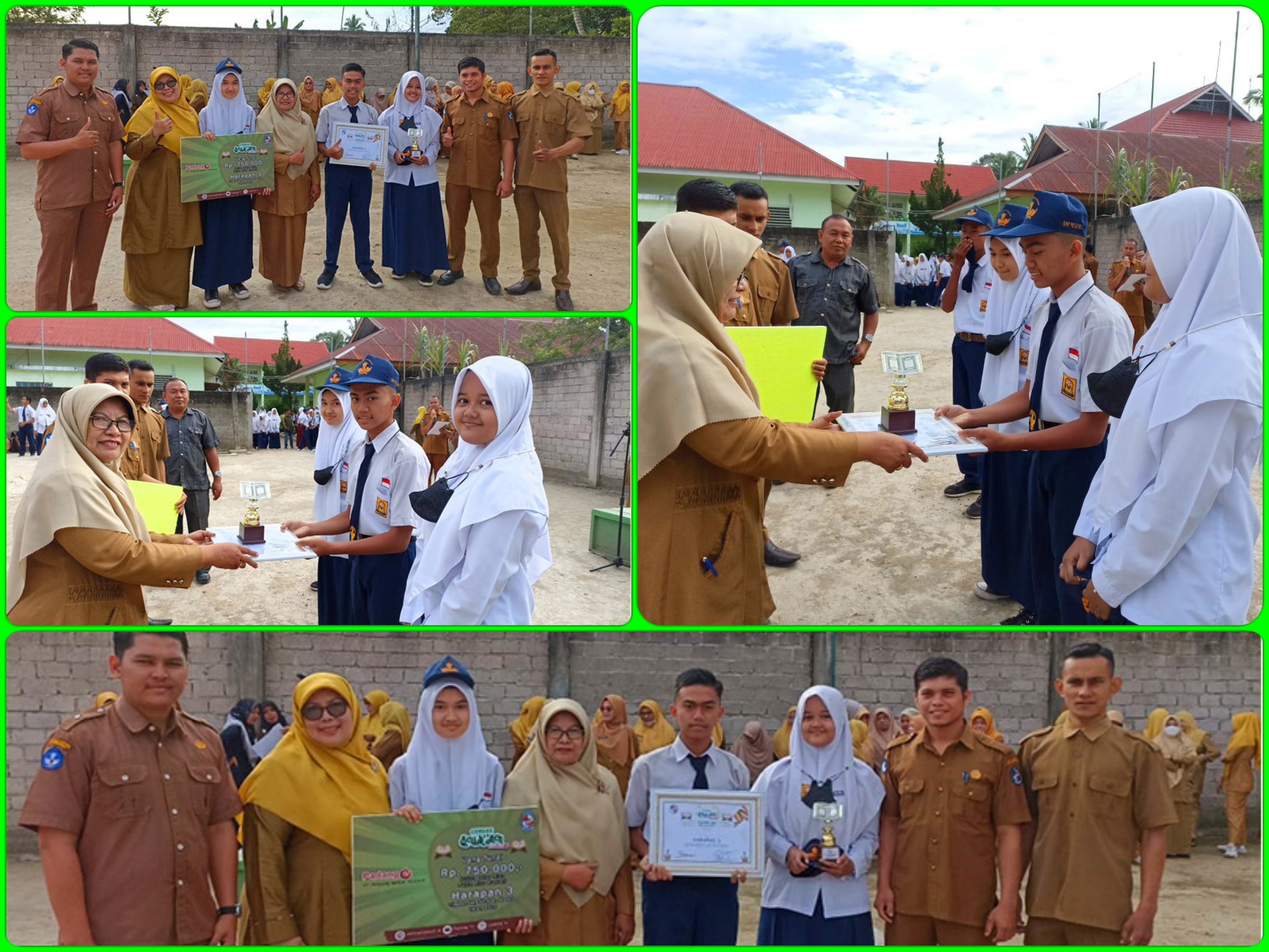 PEMEBERIAN PIALA & PIAGAM PENGHARGAAN JUARA HARAPAN 3 CERDAS QUR'AN TINGKAT KAB. 50 KOTA