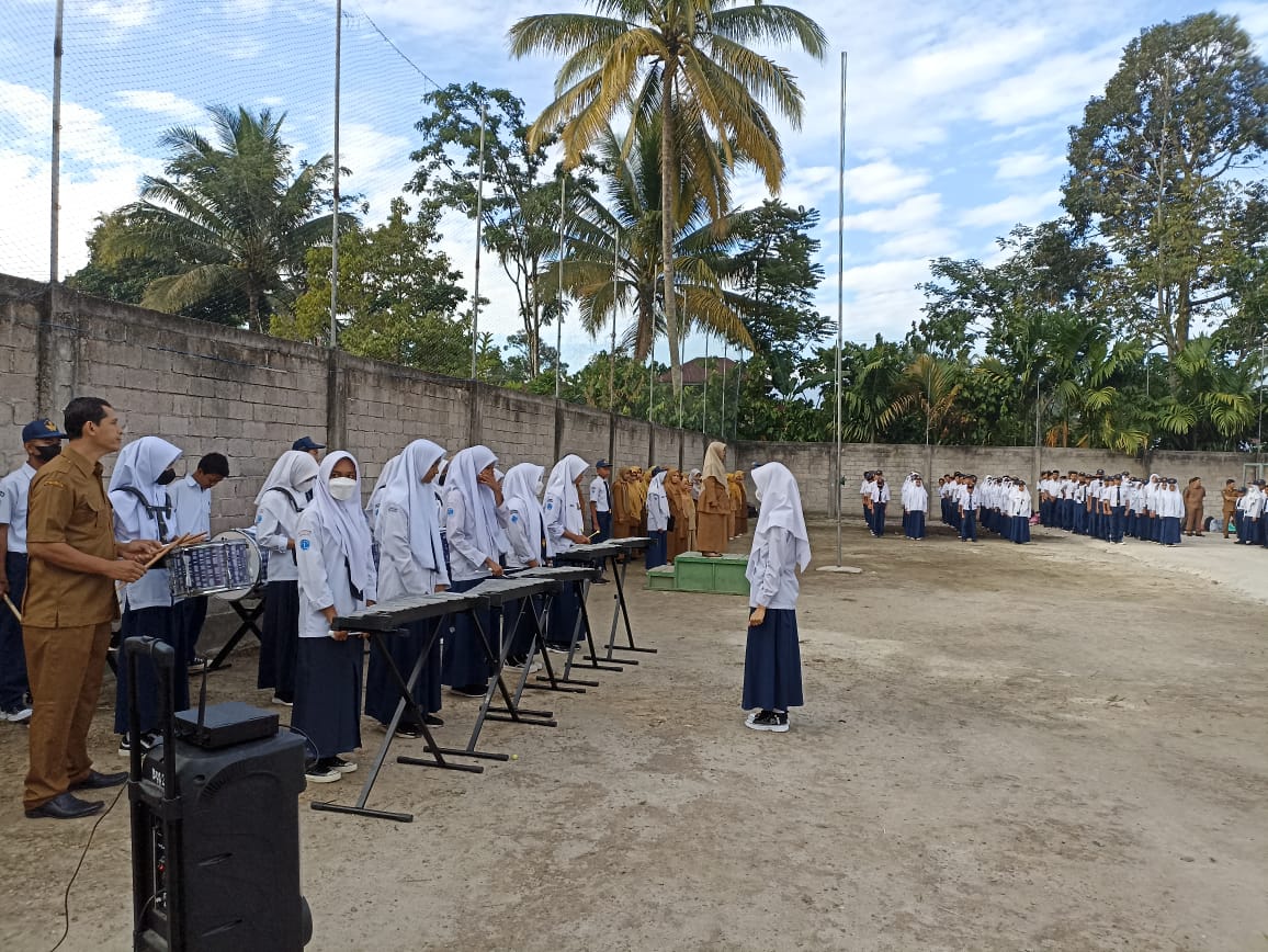 UPACARA PERTAMA DI TAHUN AJARAN BARU BERSAMA SISWA BARU KELAS 7 TAHUN AJARAN 2022-2023