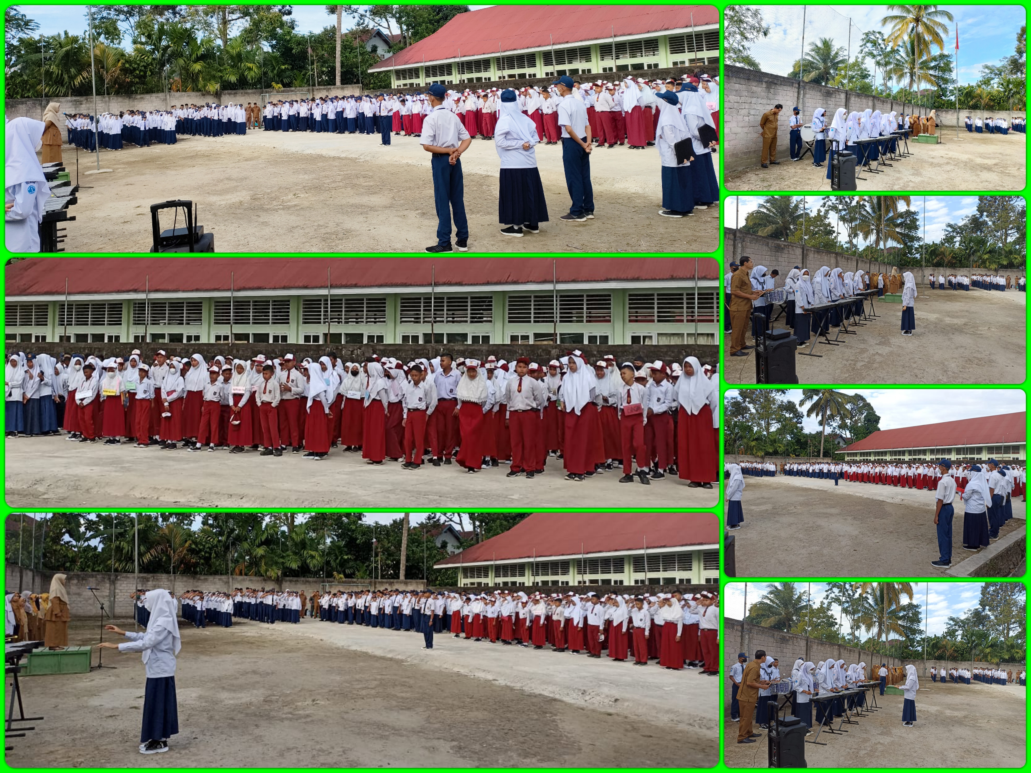UPACARA PERTAMA DI TAHUN AJARAN BARU BERSAMA SISWA BARU KELAS 7 TAHUN AJARAN 2022-2023