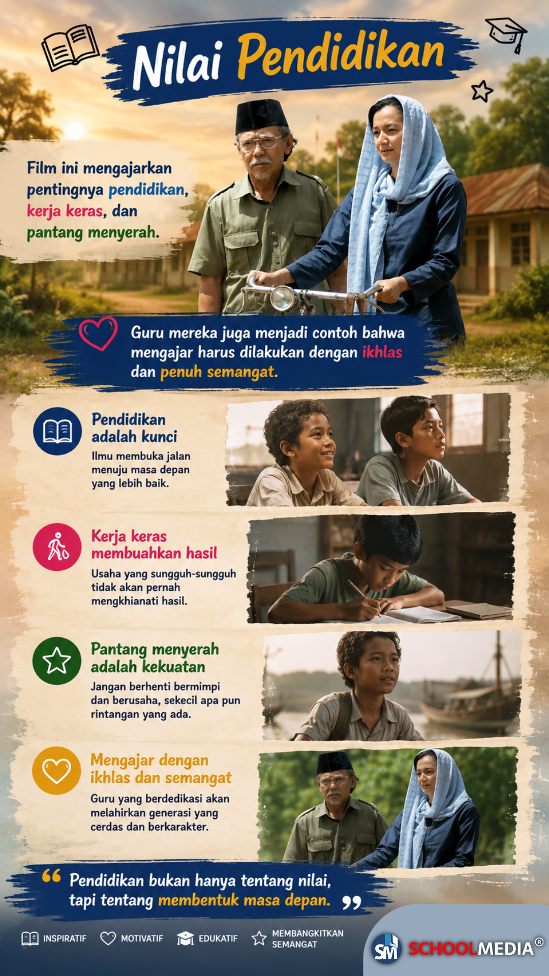 Laskar Pelangi : FIlm Pendidikan Terbaik Indonesia