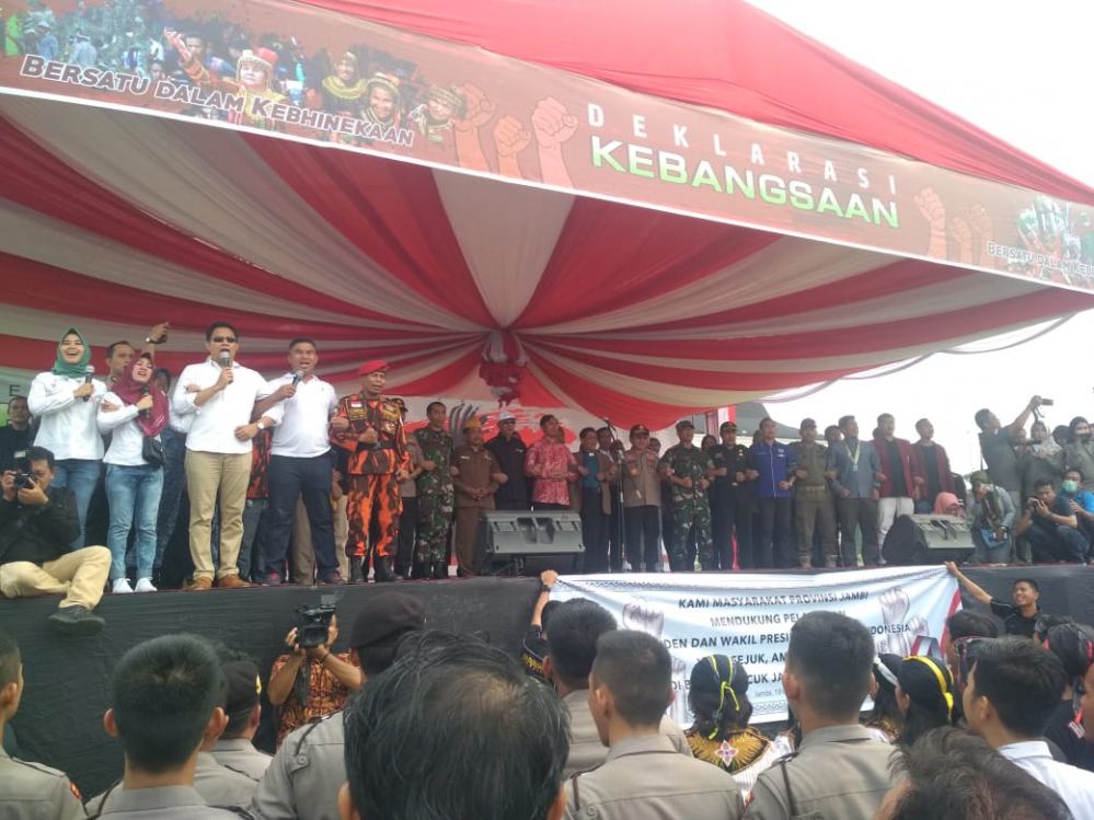 Masyarakat Jambi Ikuti Deklarasi Kebangsaan Dukung Pelantikan Presiden
