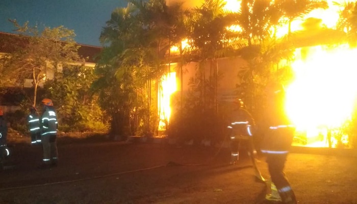 Kantor Paskibra Kota Bandung Terbakar