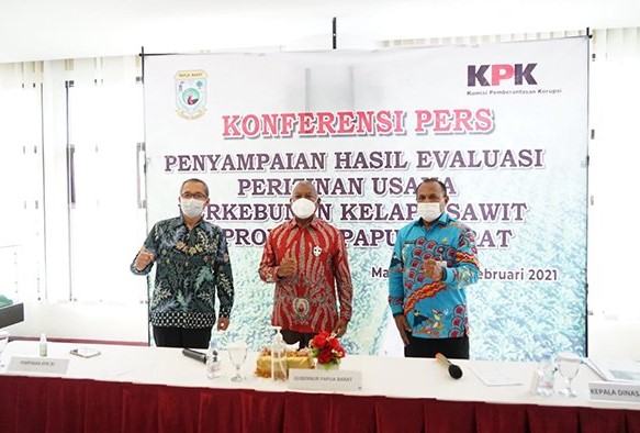 KPK Dukung Papua Barat Lakukan Evaluasi Tata Kelola Perizinan Kelapa Sawit
