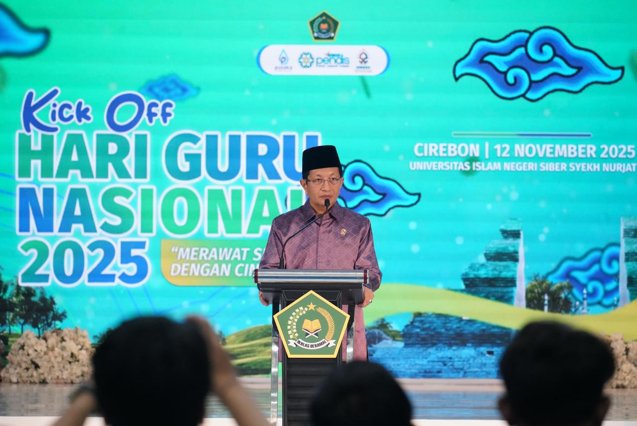 Kick Off Hari Guru Nasional  2025, Menag Nasaruddin Tekankan Pentingnya Integrasi Ilmu dan Iman bagi Para Guru