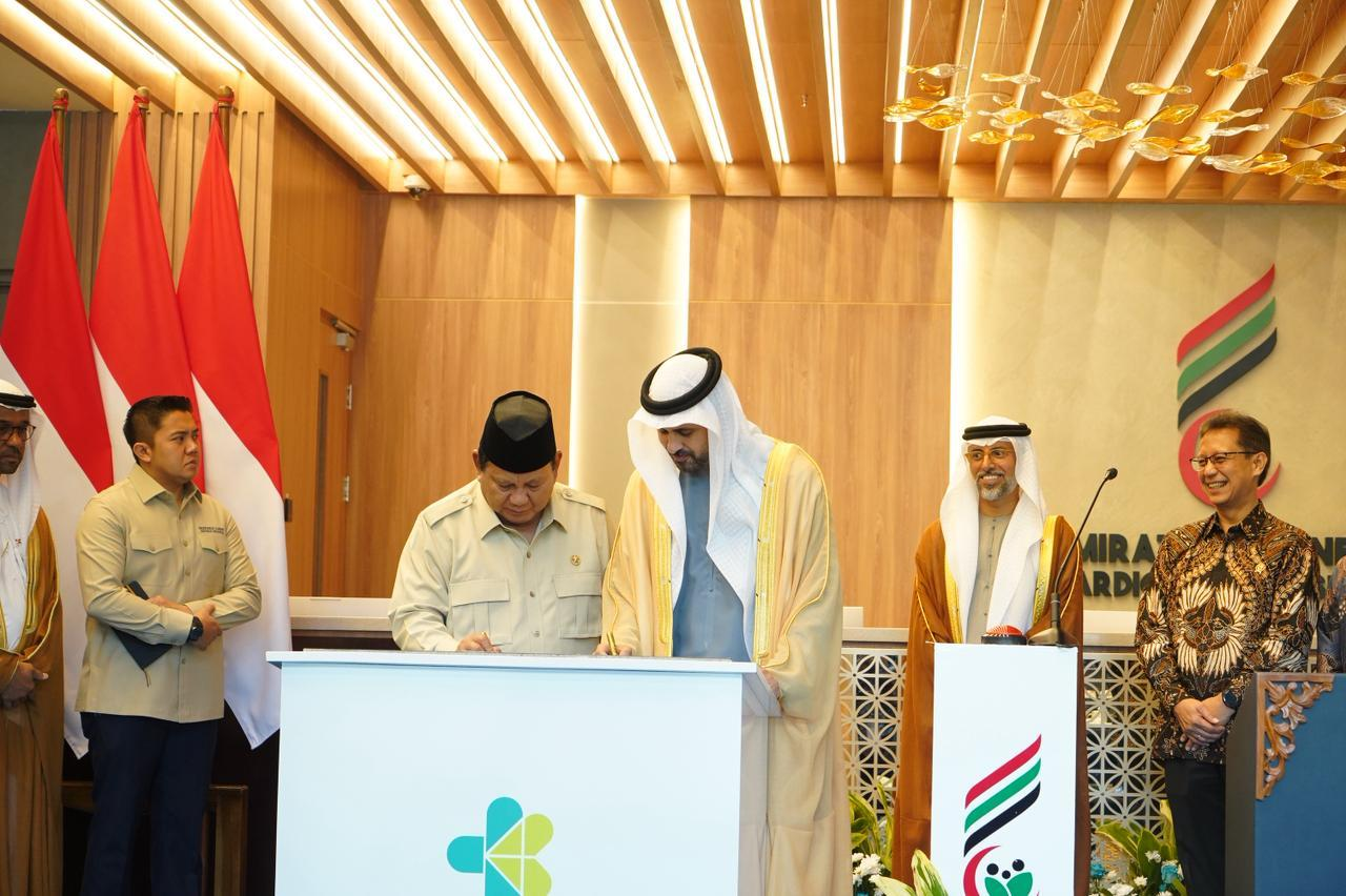 Presiden Prabowo dan Putra Raja UAE Resmikan RS Jantung Berteknologi Tinggi di Solo