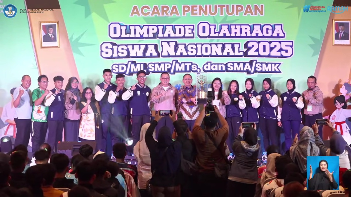 O2SN 2025 Ditutup, Apresiasi Untuk Kejujuran dan Sportivitas yang Dijaga Bersama