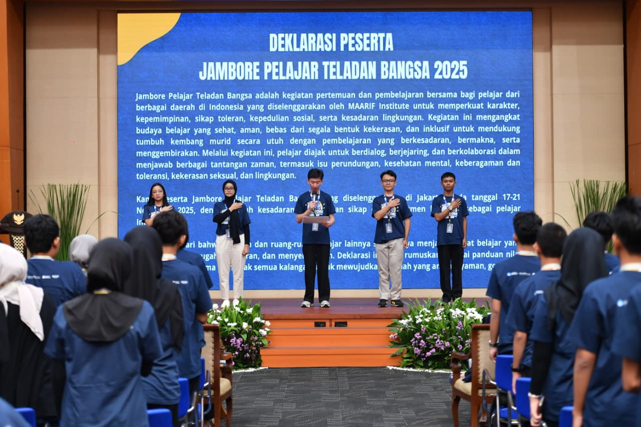 Deklarasi Jambore Teladan Bangsa Perkuat Karakter, Kempimpinan, Toleransi dan Kepedulian Sosial