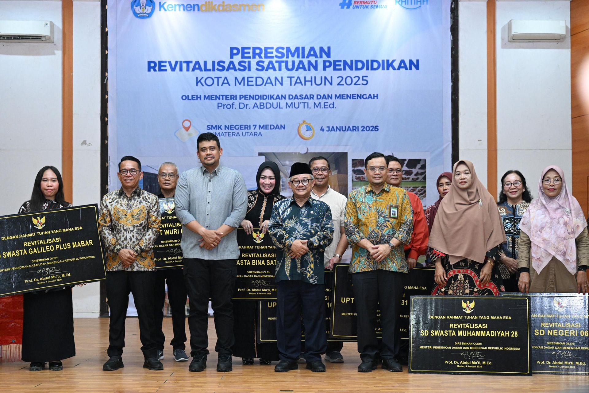 Mendikdasmen Resmikan Program Revitalisasi Satuan Pendidikan Tahun 2025