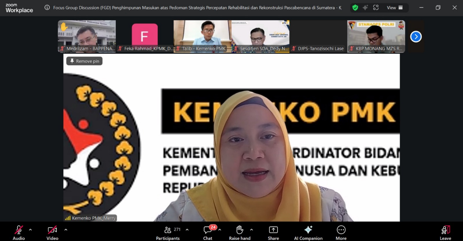 Kementerian dan Lembaga Susun Pedoman Strategis Percepatan Rehabilitasi dan Rekonstruksi Pascabencana di Sumatra