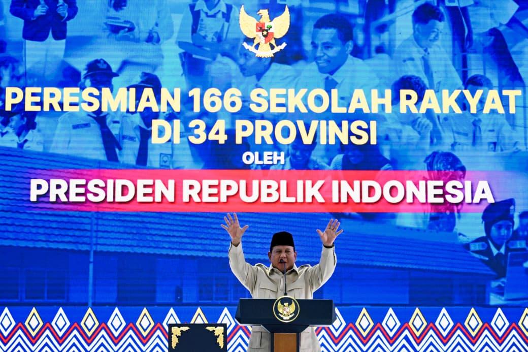 Resmikan 166 Sekolah Rakyat, Presiden Prabowo Tegaskan Komitmen Putus Rantai Kemiskinan Ekstrem