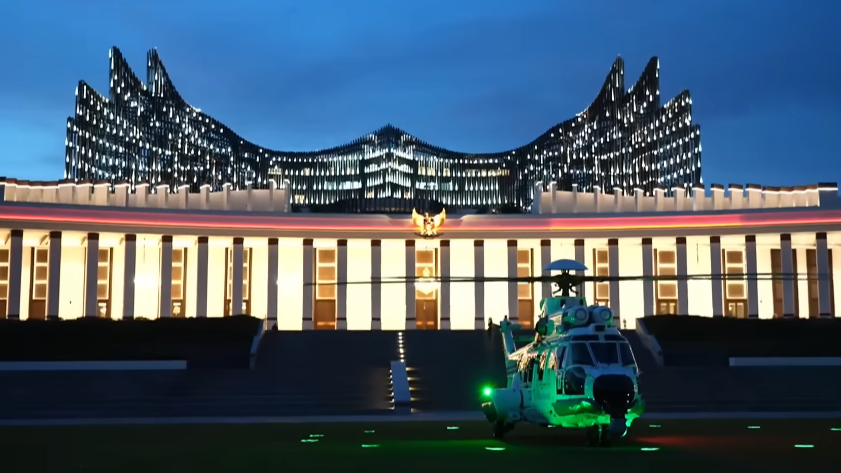 Presiden Prabowo Tiba di IKN, Tinjau Progres Pembangunan