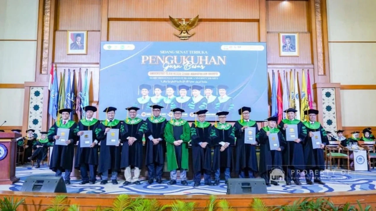 Kukuhkan 7 Profesor Baru, UIN Jakarta Kini Miliki 151 Guru Besar