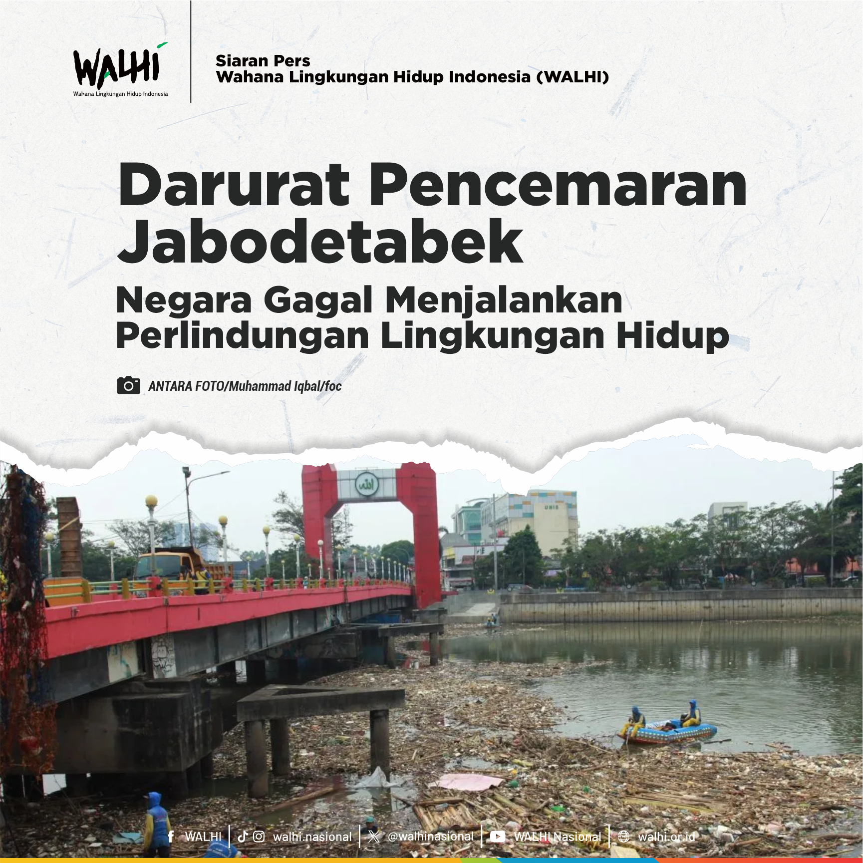 Darurat Pencemaran Jabodetabek: Negara Gagal Menjalankan Perlindungan Lingkungan Hidup