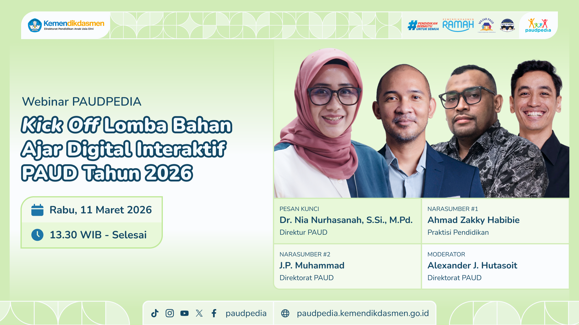 Kick Off Lomba Bahan Ajar PAUD 2026: Membangun Literasi Digital Sejak Usia Dini