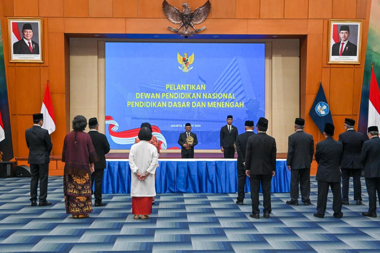 Mendikdasmen Lantik Anggota Dewan Pendidikan Nasional Pendidikan Dasar dan Menengah 2026–2031
