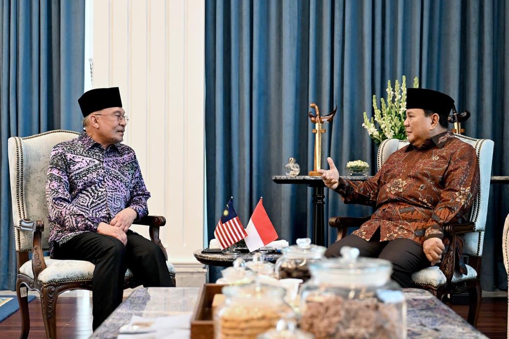 Pertemuan Silaturahmi Presiden Prabowo dan PM Anwar  Ibrahim