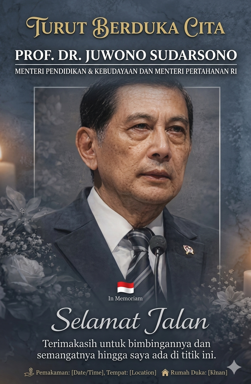 Prof Dr Juwono Sudarsono Menteri Pendidikan dan Menteri Pertahanan RI Berpulang