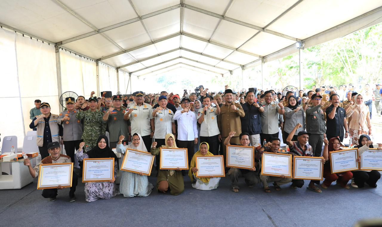 Pemerintah Salurkan Rp117,96 Miliar Bantuan Stimulan Rumah Rusak di Aceh Tamiang dan Tapanuli Tengah