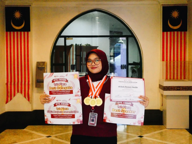 Aqila Nasyawari Syaikha, Raih 5 Penghargaan di Ajang Global Youth Innovation Summit