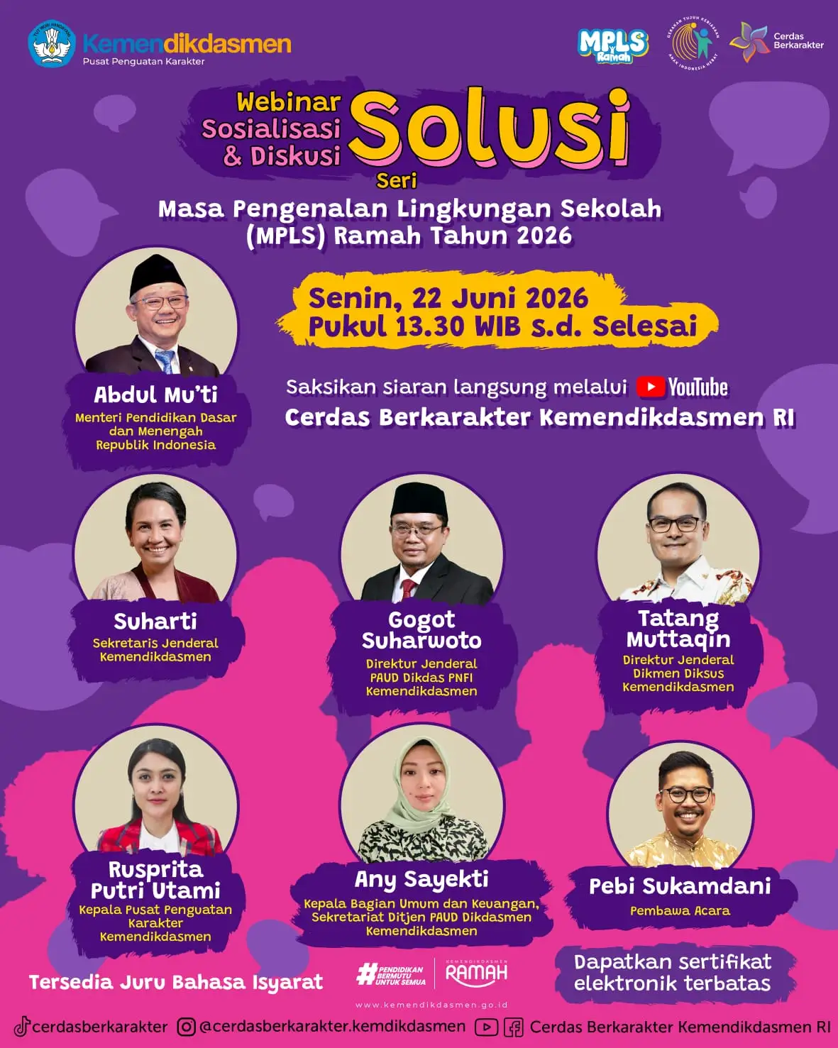 Kemendikdasmen Dorong MPLS Ramah dan Bebas Perpeloncoan Mengikis Ketakutan Semai Kasih Sayang