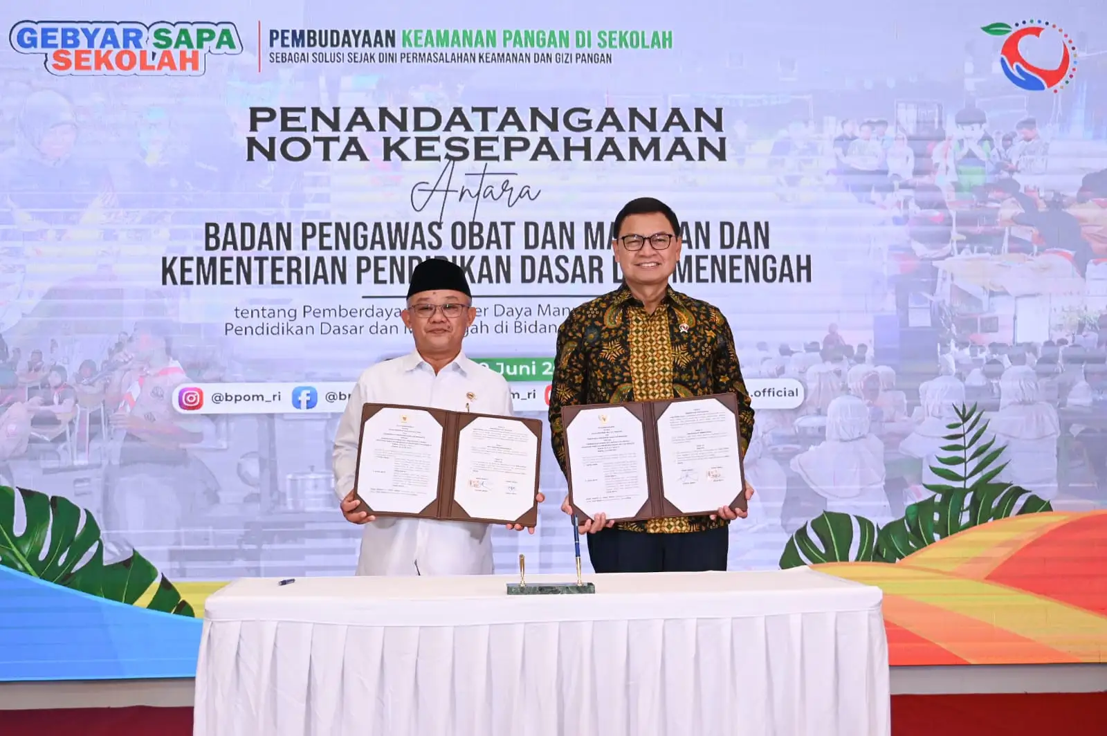 Luncurkan Standar Pangan Aman Untuk Murid, Kemendikdasmen-BPOM Lakukan Intervensi di 260.000 Sekolah