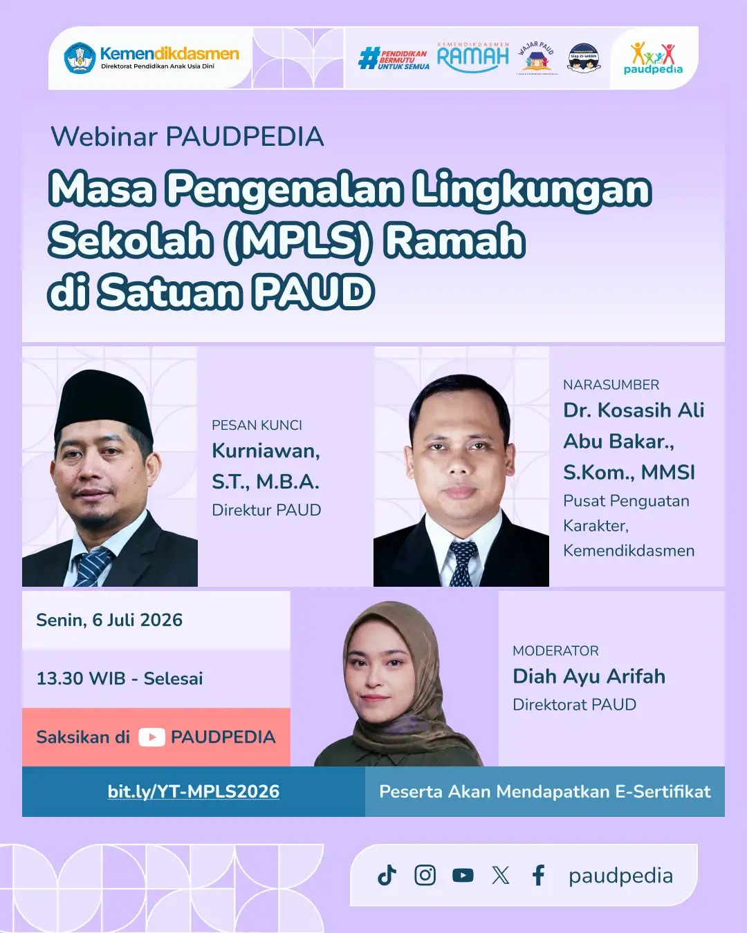 Hari Pertama Sekolah Momentum Krusial, Kewajiban Sekolah Jadi  Rumah Kedua dan Penuhi Hak Anak Melalui MPLS RAMAH