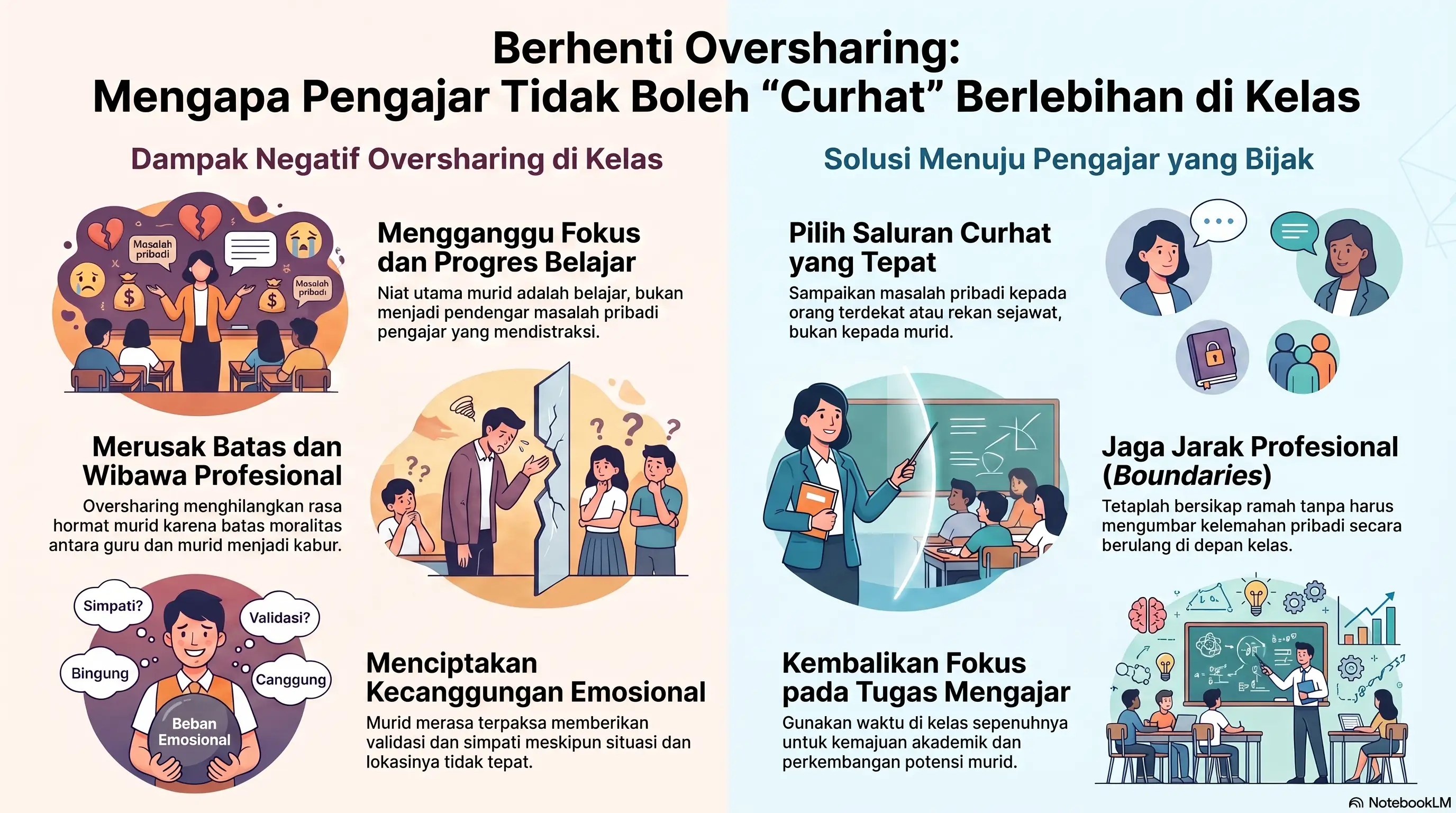 Ketika Guru Terlalu Banyak Bercerita: Menjaga Batas Profesional di Ruang Kelas