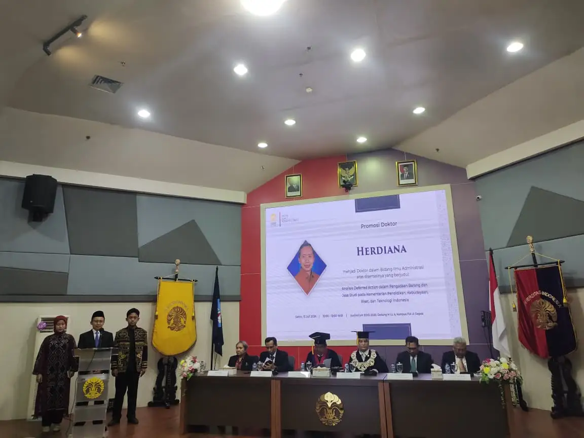 Bukan Kelambanan Birokrasi, Riset Doktor FIA UI Ungkap Penundaan Pengadaan Barang Adalah Langkah Strategis