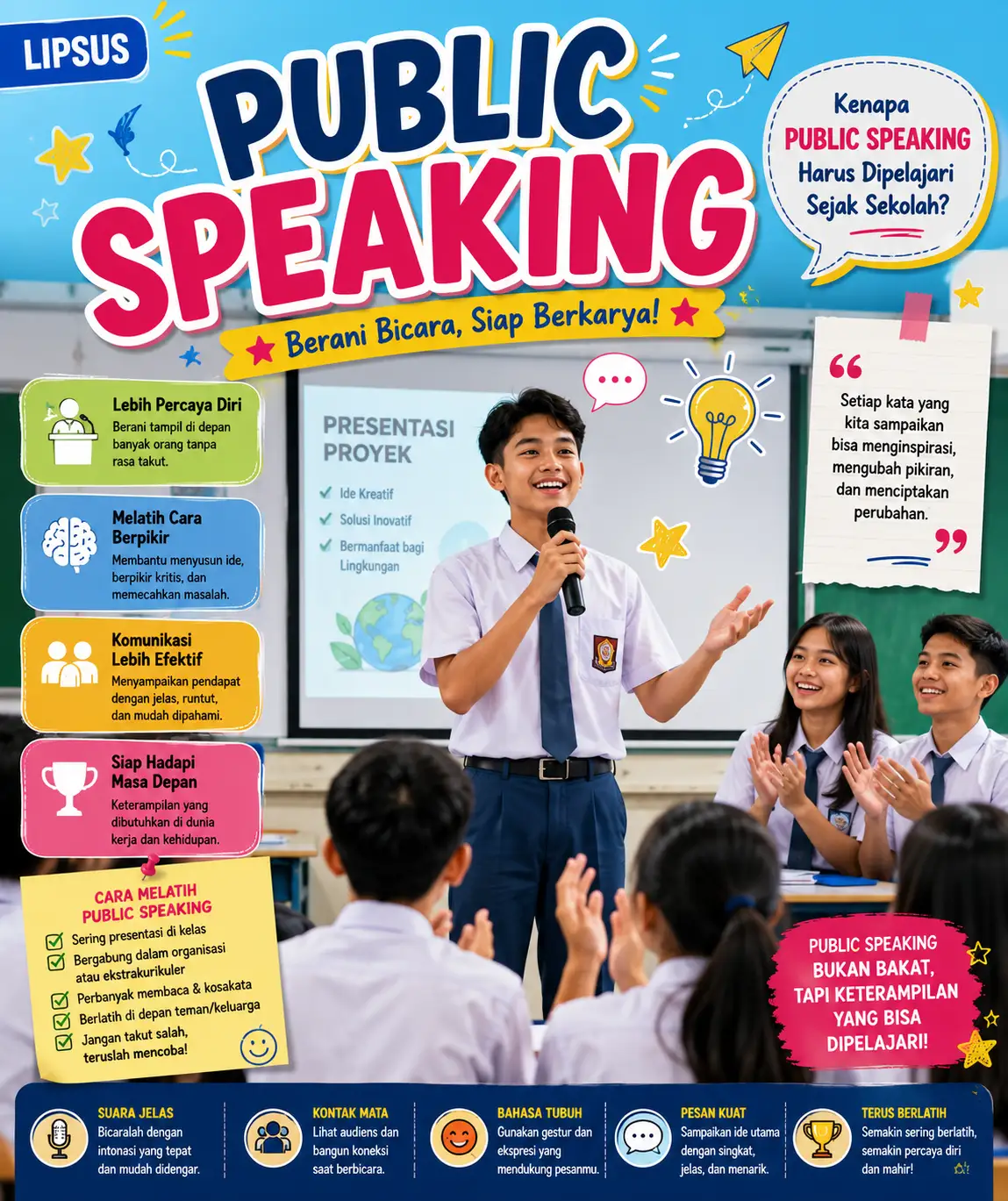 Kenapa Public Speaking Harus Dipelajari Sejak Sekolah?
