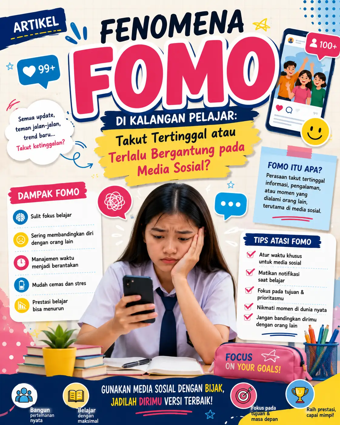 Fenomena FOMO di Kalangan Pelajar: Takut Tertinggal atau Terlalu Bergantung pada Media Sosial?