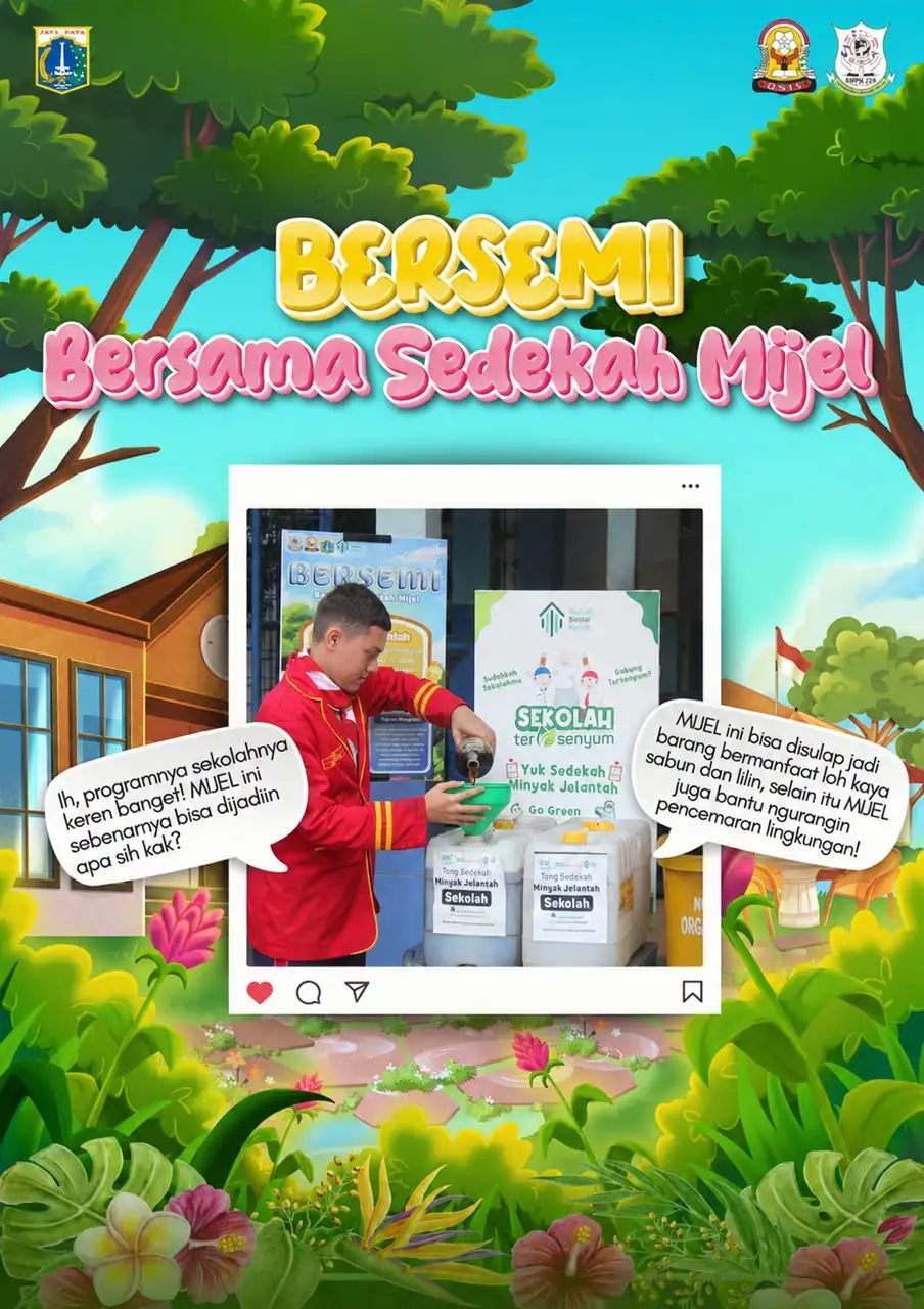 Sedekah Minyak Jelantah di SMPN 226 Jakarta: Langkah Nyata Siswa Peduli Lingkungan