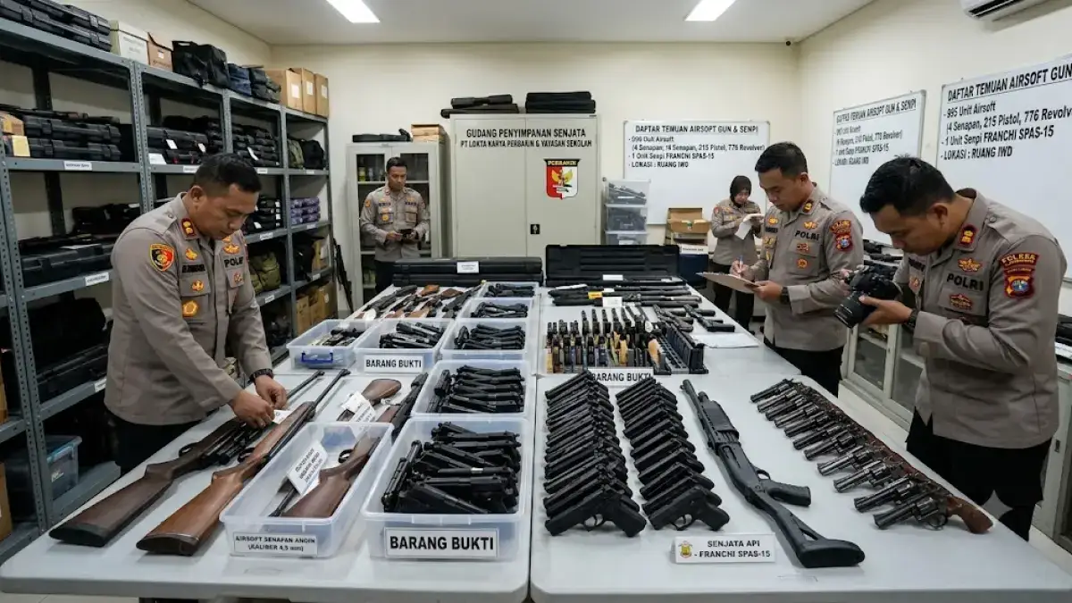Ratusan Senjata Ditemukan di Sekolah Swasta Jaksel, Seperti Apa Aturan Kepemilikannya?