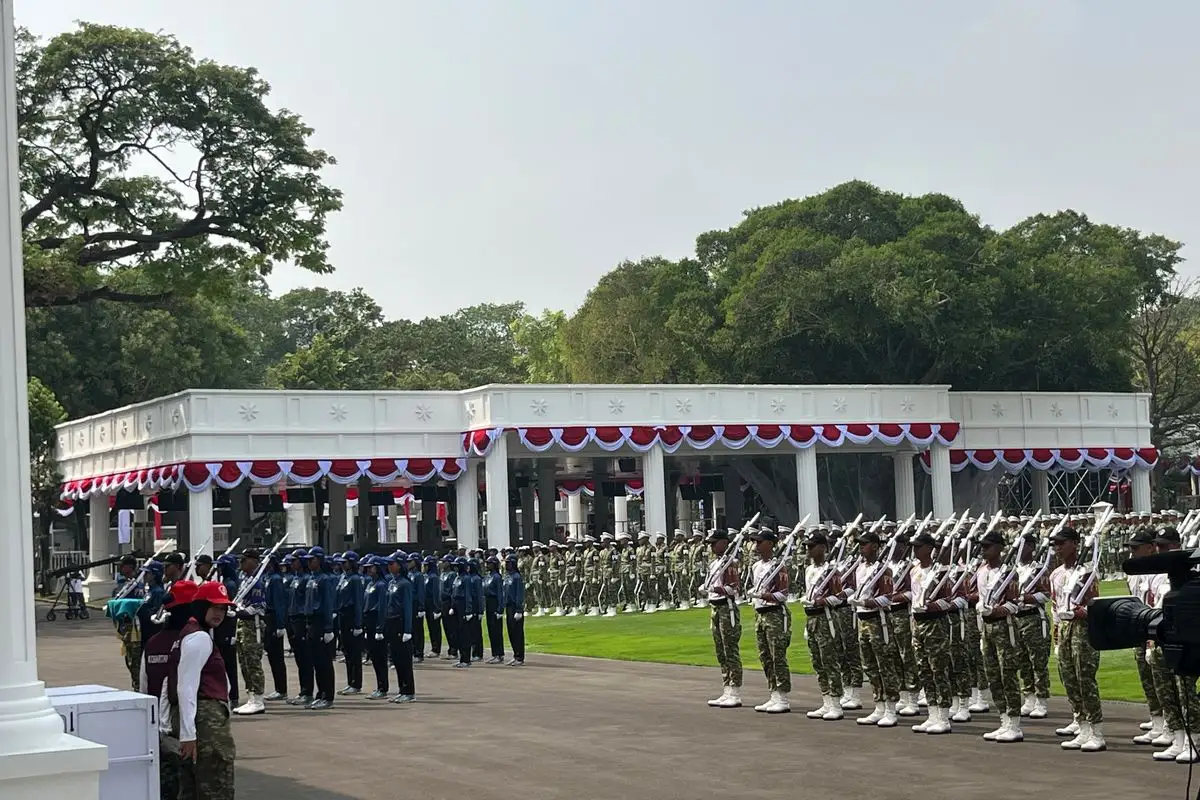 Persiapan Upacara HUT ke-81 RI di Istana Makin Matang