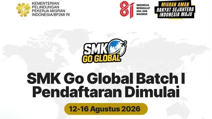 SMK Go Global 2026 Dibuka, Lulusan SMK Berpeluang Kerja ke Luar Negeri