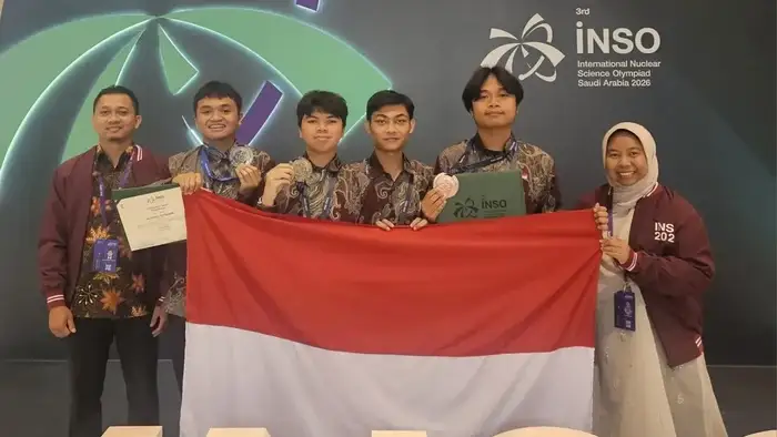 Membanggakan! Siswa Indonesia Borong 3 Medali di Olimpiade Sains Nuklir Internasional
