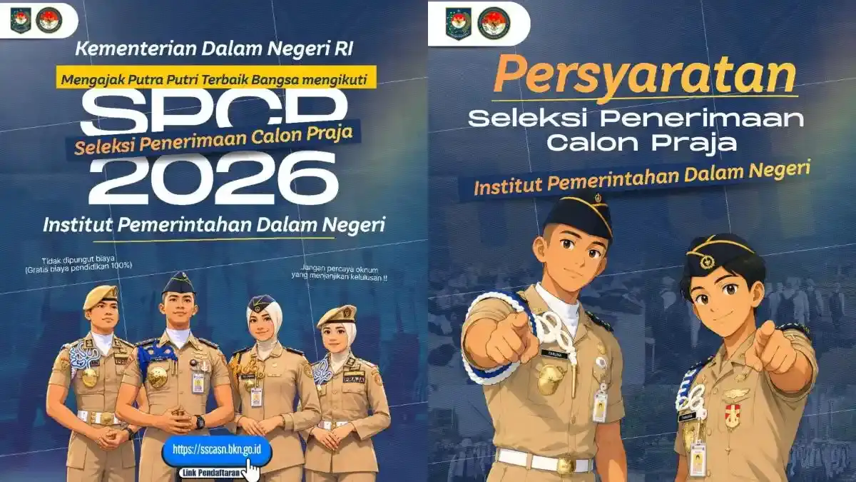 SPCP IPDN 2026 Dibuka, 1.410 Formasi Tersedia dan Lulusan Berpeluang Jadi CPNS