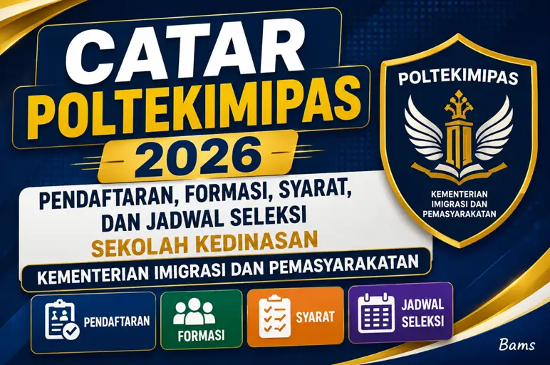 Pendaftaran Poltekimipas 2026 Dibuka, Ada 375 Formasi untuk Calon Taruna dan Taruni