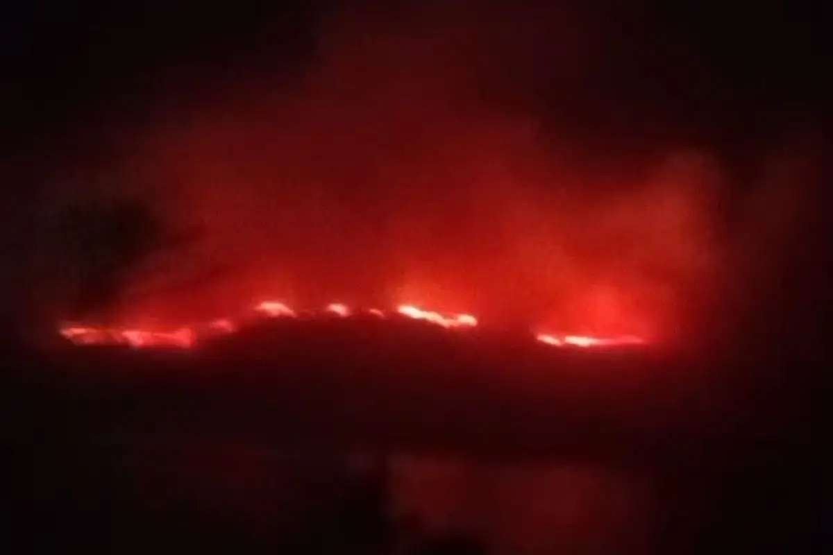 Hutan di Kawasan Gunung Botak Terbakar, Warga Diminta Waspada
