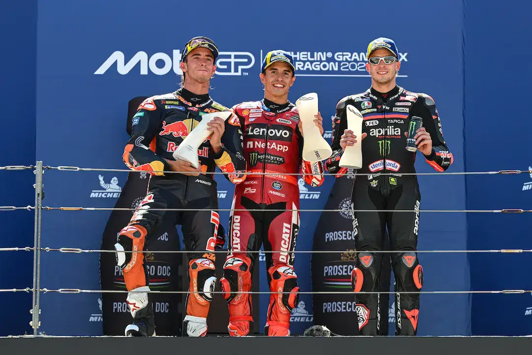 Hasil MotoGP Aragon 2026: Marc Marquez Juara, Acosta dan Bezzecchi Podium