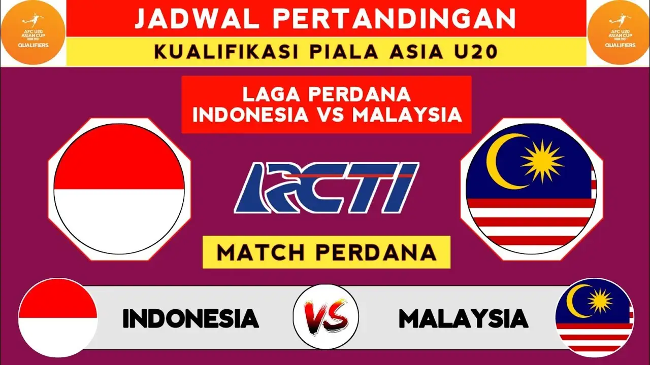 Jadwal Indonesia U-20 vs Malaysia di Kualifikasi Piala Asia U-20 2027