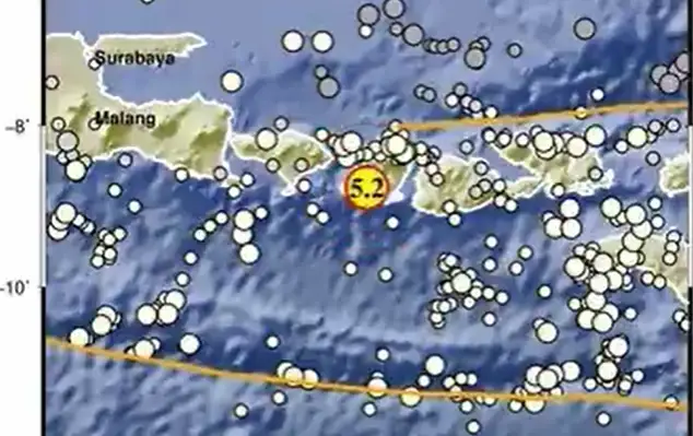 Gempa M5,2 Mengguncang Lombok Barat, Getarannya Terasa hingga Bali
