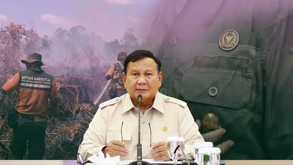 Prabowo Susun Langkah Penanganan Kebakaran Hutan dan Lahan dari Istana