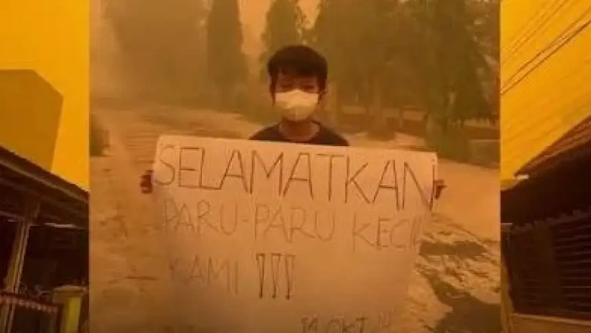 Asap Kebakaran Hutan di Kalimantan Mengancam Kesehatan Anak, Warga Meminta Pemerintah Segera Bertindak