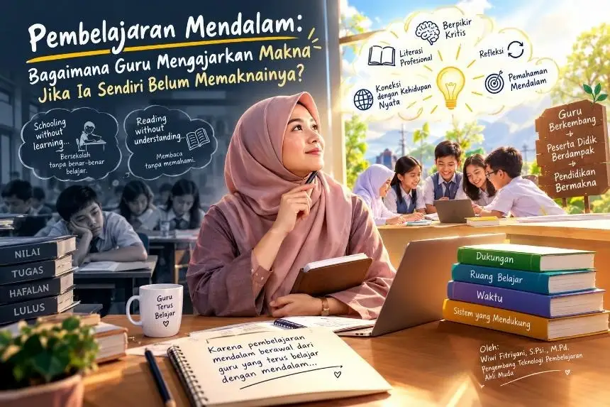 Pembelajaran Mendalam: Bagaimana Guru Mengajarkan Makna Jika Ia Sendiri Belum Memaknainya?