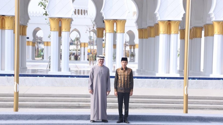 Presiden RI dan Presiden UEA Resmikan Masjid Raya Sheikh Zayed