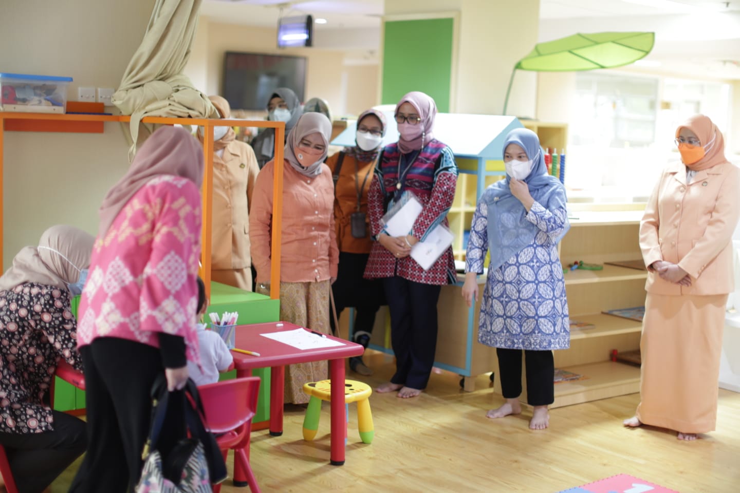 Kunjungan Kerja Dharma Wanita Persatuan  BPK ke PAUD KM "O" Direktorat PAUD