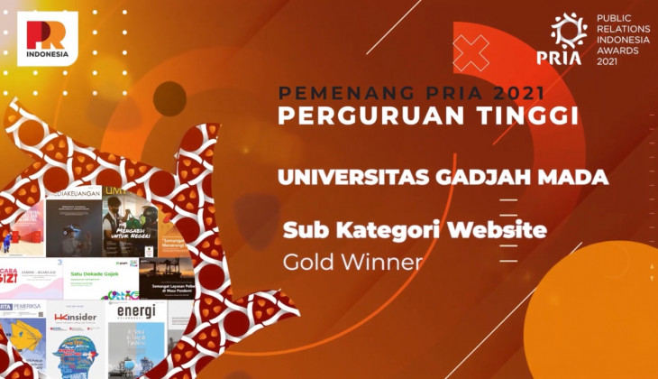 Website UGM Raih Gold Winner Public Relation Award 2021