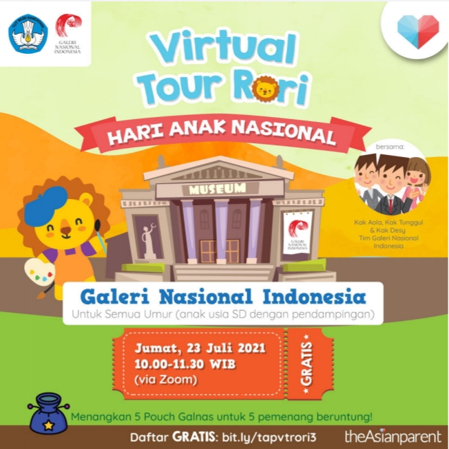 Sambut HAN 2021, Galeri Nasional Gelar Tur Keliling Virtual