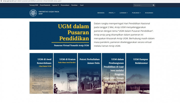 Pameran Foto Virtual UGM Dalam Pusaran Pendidikan 2 Mei hingga 2 Juni 2021