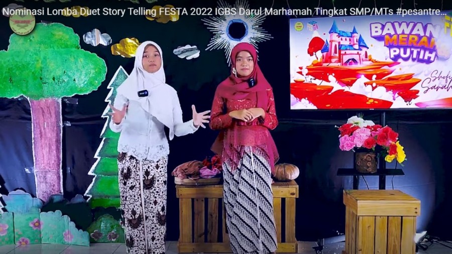 Siswa MTsN 1 Pati Juara Pertama Duet Story Telling FESTA Nasional